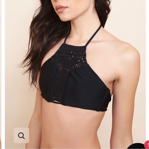 Xhilaration Other - Xhilaration Black Crochet Bikini Top Medium